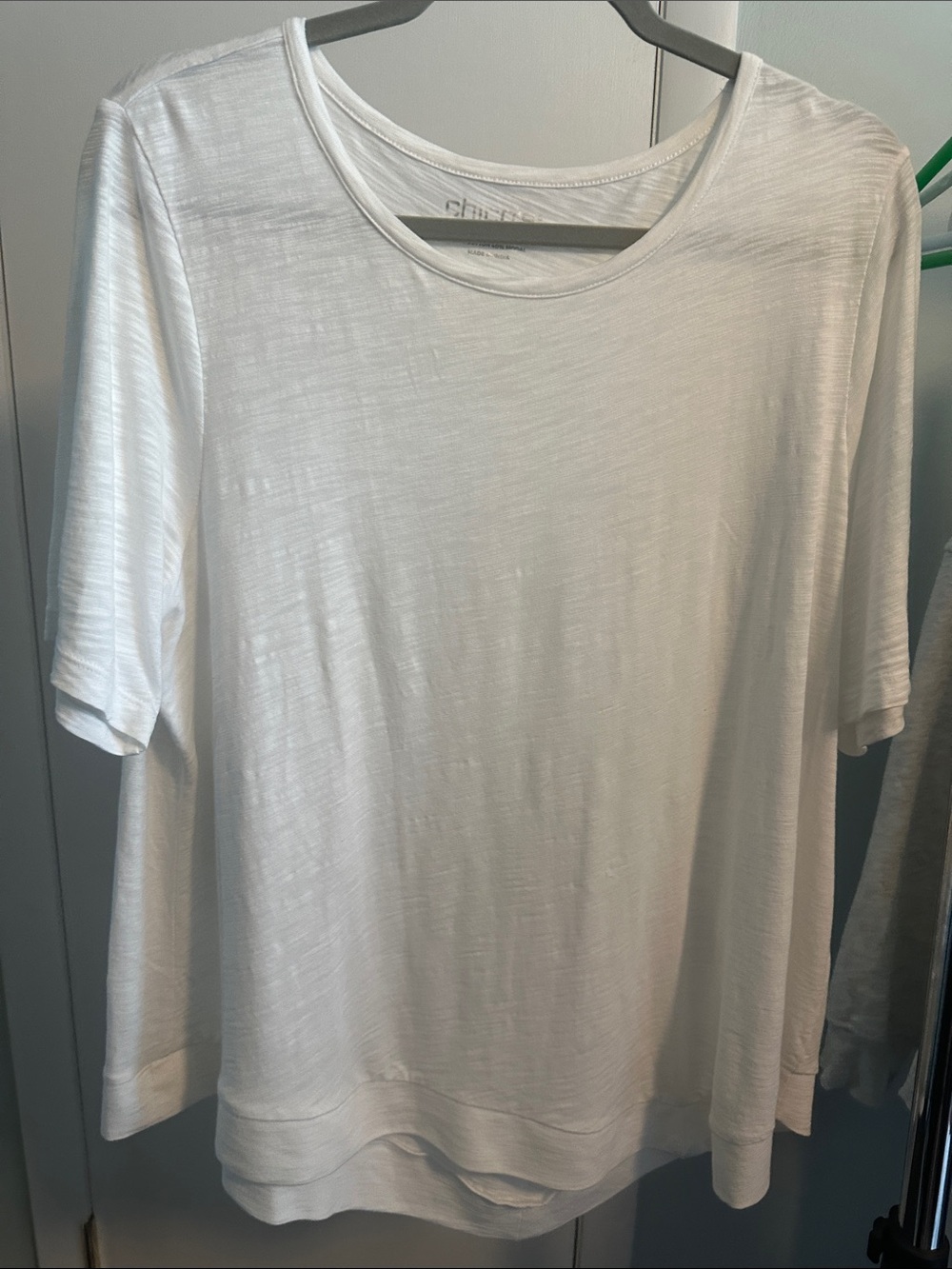 Chico's White Short Sleeve Tee